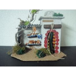 Casa belen moruna med. panaderia 20x15x16 cm