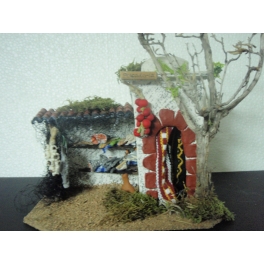 Casa belen moruna med. pescaderia 20x15x16 cm