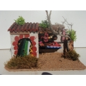 Casa belen teja peq. carniceria 19x11x11 cm