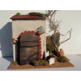 Casa belen rural 33x21x30 cm