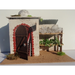 Casa belen moruna gde. fabrica de seda 32x21x27 cm