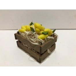 Caja mad. belen navidad limones 50x35x25mm