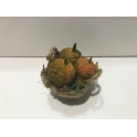 Cesta peq. miniatura belen verduras calabaza halloween
