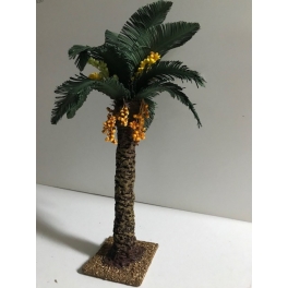 Palmera belen 20 cm papel mache y hojas cartulina