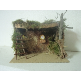 Portal belen navidad corcho bornizo 210x150x150